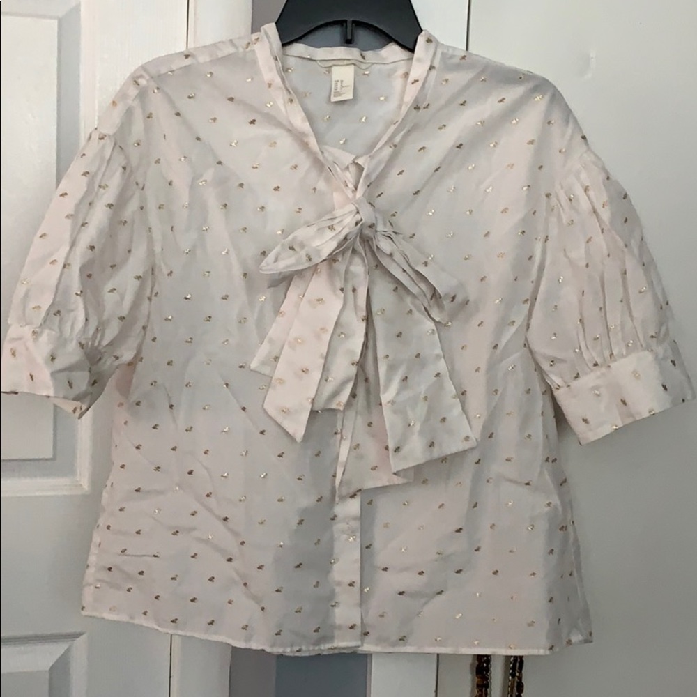 White H&M top